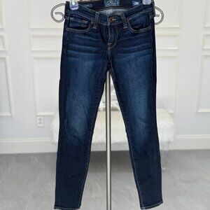 Lucky Brand indigo blue skinny jeans size 00/24